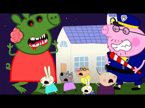 Download MP3 Peppa Zombie Apocalypse, Alien Turn George Pig Into Zombie ?? | Peppa Pig Funny Animation