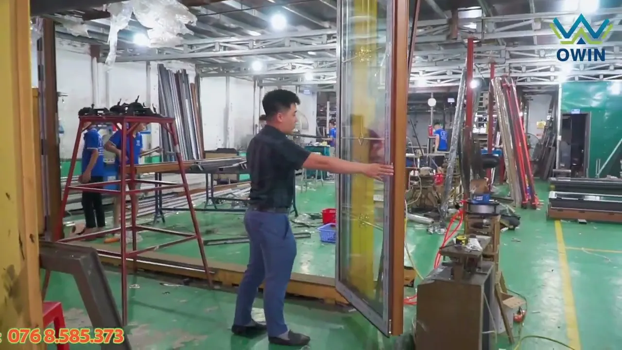 Báo giá Cửa nhôm Thủy Lực giá tại xưởng Diễn Nhôm Kính || báo giá cửa nhôm thủy lực Owin || Owin