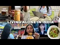 Lagu Living Alone in India 🧺🥭: Grocery Shopping, Cooking🍝 \u0026 Unboxing📦