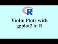 R programming Violin plots with ggplot2 in R