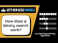 Binary Search 1 3 OCR GCSE Computer Science J277