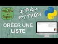 Creer une liste - Tutoriel Python 7