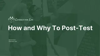 How and Why to Post-Test