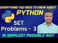Python Set Problems 3 Common elements in lists uncommon elements in python sets in python