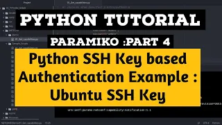 Python SSH Key based Authentication Tutorial Paramiko Ubuntu SSH using Private Key