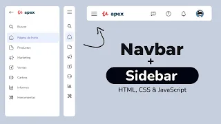 Responsive Sidebar Navigation in HTML CSS and Javascript Sidebar Navbar