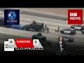 Standoff with armed suspect on 91 freeway in Anaheim ends in fatal shooting