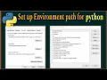 Setup Python Environment on Windows python path location set 2024