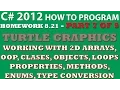 C Programming Challenge 8 21 Turtle Graphics Part game error message system static classes