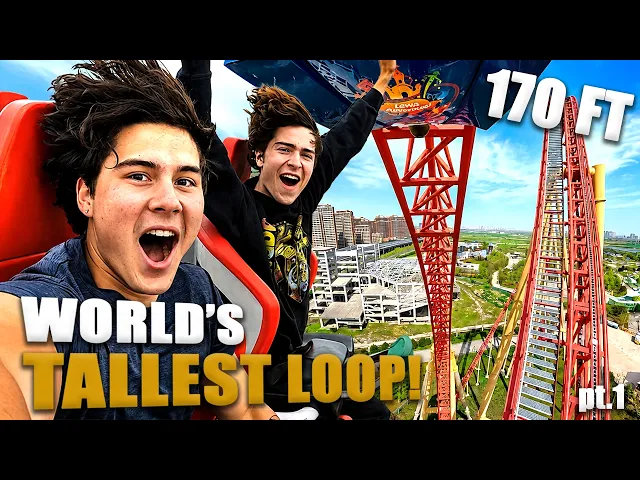 We Rode the World's TALLEST Loop?! | Welcome to Lewa Adventure! | Xi'an, China VLOG (Day 9)