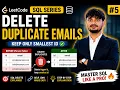 LeetCode SQL Delete Duplicate Emails SELF JOIN Explained