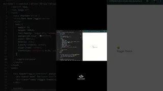 Dark Mode Toggle UI Smooth Icon Morph HTML CSS JS