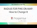 RADIUS FOR PINS ON MAP How to Change It