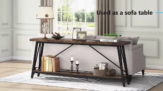 Tribesigns 70 9 Inches Extra Long Sofa Table Behind Couch F1526