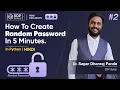 How To Create A Random Password Generator Using Python Python Mini Projects SDPGuruji Projects