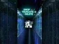 DROP vs TRUNCATE vs DELETE en SQL Evita este error fatal