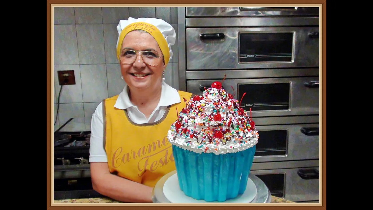 COMO FAZER CUPCAKE GIGANTE
