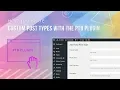 Themify Post Type Builder PTB Plugin Tutorial