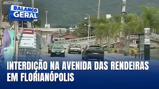 Trânsito na Avenida das Rendeiras é interditado para obras
