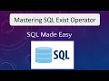 SQL EXISTS Explained with Correlated Subquery Real-Life Example
