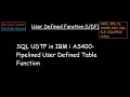 Create DB2 SQL UDTF in IBM i AS400 - Pipelined UDTF