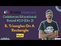 Triangles on a Rectangle Codeforces Educational Round 119 Codeforces