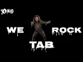 [TAB] Dio - We Rock (guitar cover)