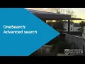 OneSearch - Advanced search Digital Skills