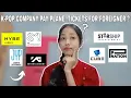 Does a K-pop company pay plane tickets for foreign