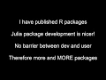 Why Julia - Package Development in Under 4 Minutes