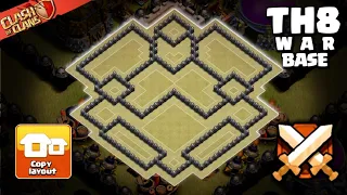 Best TH8 War Base 2026 - Ultimate Anti-3 Star Town Hall 8 CWL Clan War Layout July 2026