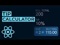 Tip Calculator App Tutorial with React js