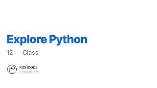 Python Lesson 12 Introduction to Class