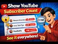 How to Show YouTube Subscriber Count Everywhere Chrome Extension Demo