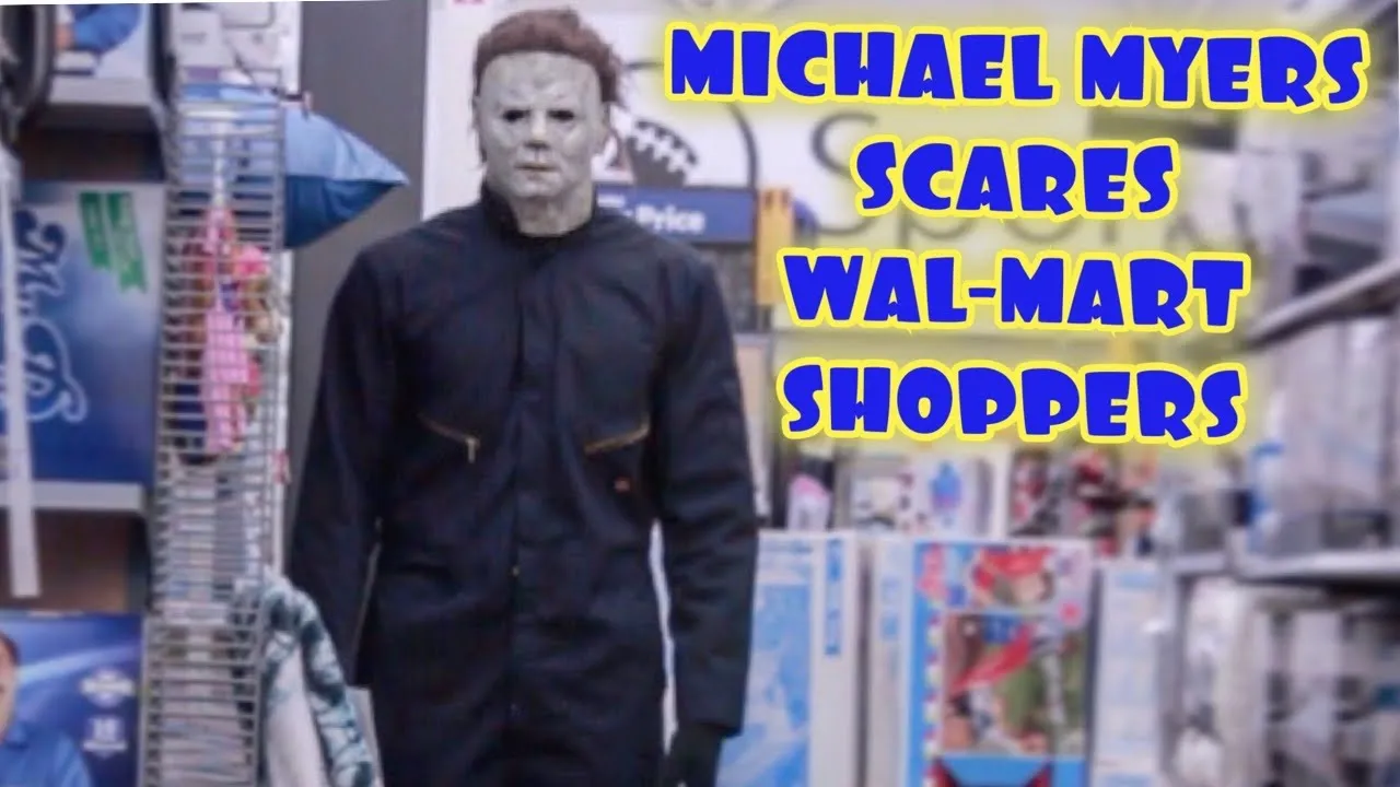 Michael Myers Goes To WALMART (KICKED OUT) Public Prank!