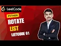 Rotate List in O n LeetCode Daily Challenge Rotate List Explained by Anand Shukla