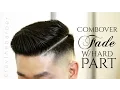 How to do a Combover Fade with a Hard Part CRAYTHEBARBER
