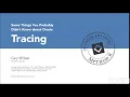 Some Things You Probably Didn t Know About Oracle Tracing