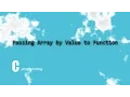 How to pass Array by Value to a function Programming Interview Questions