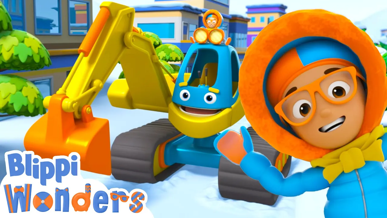 Snowy Excavator Song - Blippi Wonders | Kids Cartoons | Party Playtime! Snowy Excavator Song - Blippi Wonders | Kids Cartoons | Party Playtime!