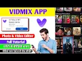 Lagu vidmix ai app me template kaise use kare | M ki tech
