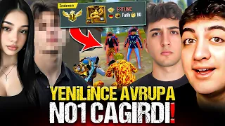 YENİLİNCE ERKEK ARKADAŞINI ÇAĞIRDI... AVRUPA DUO NO.1 İLE 2VS2 ATTIK! | PUBG Mobile