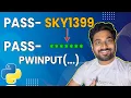 Hide Inputs in terminal in Python