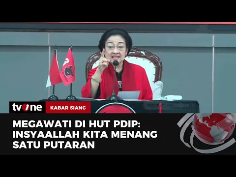 Pidato Megawati di HUT ke-51 PDIP Saya Yakin Kita Menang Satu Putaran