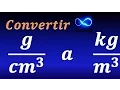 How to convert g cm 3 to kg m 3 density units
