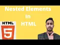 Nested Element in HTML Nested Ordered or Unordered List Nested Element Hindi