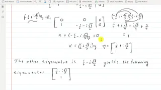 Complex eigenvalues pt 1
