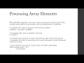 Processing Array Elements