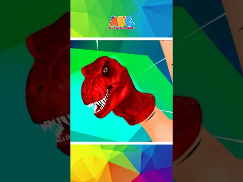 🦖 Apprends les couleurs avec un adorable T-Rex #Shorts #ApprendreLesCouleurs #Dinosaure
