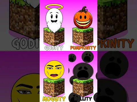 Sprunki OC Godity, Pumpkinity, Moggity, Nullity Phase 2 #verity #minecraft #sprunkioc #sprunki